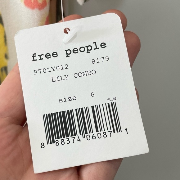 [6] Free People Part Time Lover In Lily Floral Print Tie Front Mini Dress - Picture 12 of 15